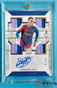 2022-23 Panini Chronicles Barcelona Sergiño Dest Quad Patch Auto  9/10 - Picture 1 of 2
