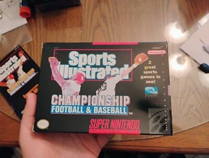 Sports Illustrated Championship Football & Baseball (SNES 1994) Solo caja. - Imagen 1 de 11