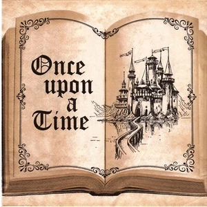 Serviettes en papier conte il était une fois château. Napkins one upon a time - Imagen 1 de 1