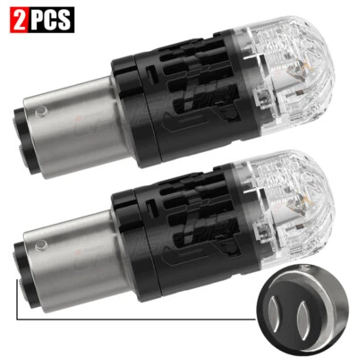 For Kia Forte 2010-2023 2024 Pair 1157 Canbus LED Front Turn Signal Light Bulbs - Image 1 of 4