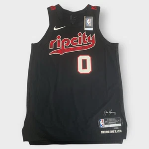 Nike Portland Trailblazers Damian Lillard City Edition Jersey Mens 44 DX8774-010 - Picture 1 of 12