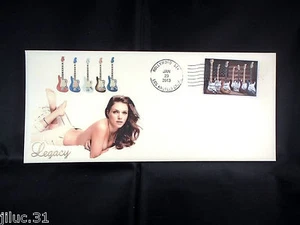 First Day Stamped Envelope Jazzmaster Guitar Fender - Picture 1 of 2