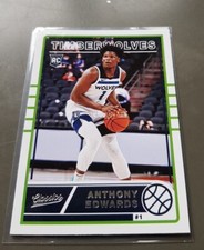 ANTHONY EDWARDS NBA ROOKIE CARD PANINI CHRONICLES 2020-21 RC # 635 TIMBERWOLVES