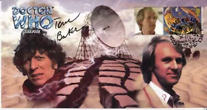 Doctor Who Logopolis Classic Episode Stamp Cover Signed by TOM BAKER - Picture 1 of 1