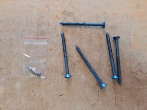 LOT OF 80 FLAT HEAD STAR DRIVE 1/4" X 3-1/4" MASONRY SCREWS - TORQUEMASTER - Picture 1 of 7