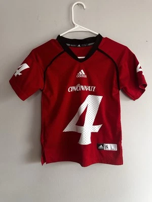 Cincinnati Bearcats #4 ncaa Football Jersey YOUTH KIDS BOYS (s-small 6-7) - Image 1 of 4