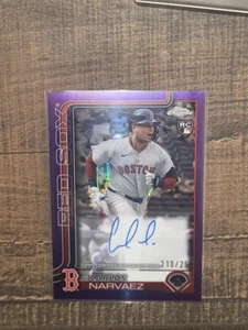 2025 Topps Chrome - Carlos Narvaez Auto RC Purple Refractor /250 #RA-CAN - Picture 1 of 4
