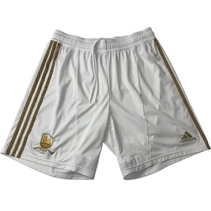ADIDAS Centenary Football Shorts ClimaCool White Gold Mens L - Picture 1 of 6