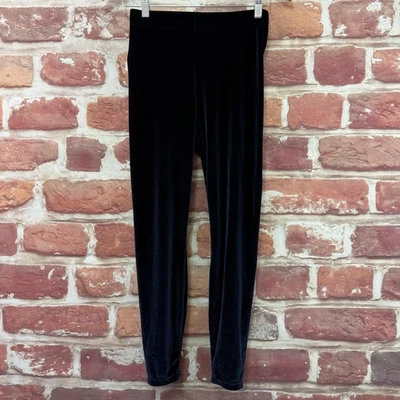 Fabletics Leggings Mujer Medianos Negro Terciopelo Terciopelo Cintura Alta Pull On Salón Foto 1 de 4