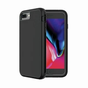ONN Rugged Phone Case with Holster for iPhone 6/6s/7/8 PLUS - Black - Picture 1 of 7