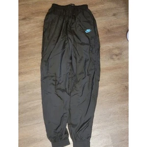 Nike Challenge Court Track Pants Black Windbreaker Lightweight Size M Y2K - Picture 1 of 8
