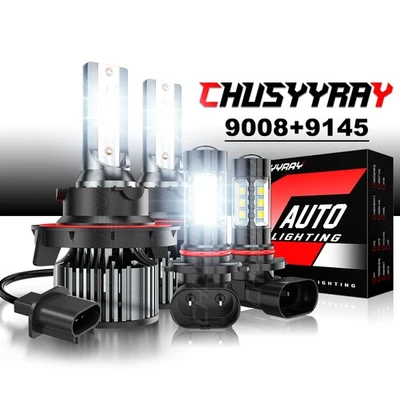 For Chrysler Aspen Sport Utility 4-Door 2007-2009 LED Headlight + Fog Light Bulb - Image 1 of 4