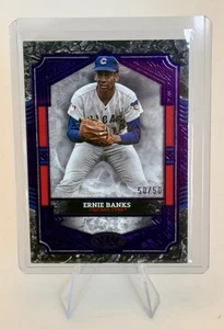 2025 Topps Tier One - Ernie Banks #13 - Tier 1 Blue Foil 50/50 - Foto 1 di 2