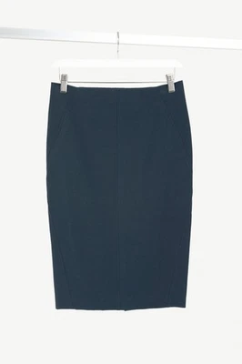 Brunello Cucinelli Navy Cotton Pencil Skirt, Size US 4 Foto 1 de 4