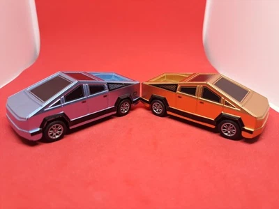 Tesla Cybertruck Pull Back Plastic 3” Lot Of 2 - Image 1 of 4