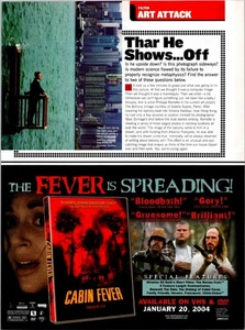 2004 • Anuncio impreso de película Cabin Fever • Anuncios VHS Y2K de la década de 2000-68 - Imagen 1 de 2