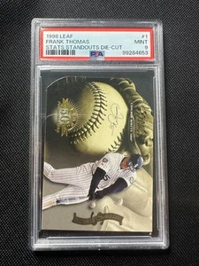 1998 Leaf FRANK THOMAS STATISTICAL STANDOUT DIE CUT #0047/2500 Print Run 250 - Picture 1 of 2