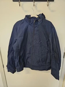Calvin Klein CK Men’s Hooded Jacket Navy Blue, Size L Polyester - Picture 1 of 9