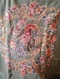 2er Set Vintage Woll Nadelkissen / Sitzbezüge gleiches Muster verschiedene Größen - Bild 1 von 9