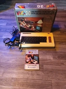 Commodore VIC 20 Computer Complete CIB NO SIGNAL! Parts Or Repair - Picture 1 of 15