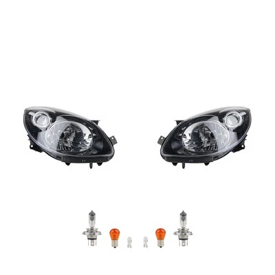 Scheinwerfer Set Halogen passend für Renault Twingo II 07-11 Leuchtmittel Li. Re - Bild 1 von 4