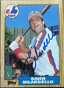 Dann Bilardello Autografo 1987 Topps #577 - Foto 1 di 1