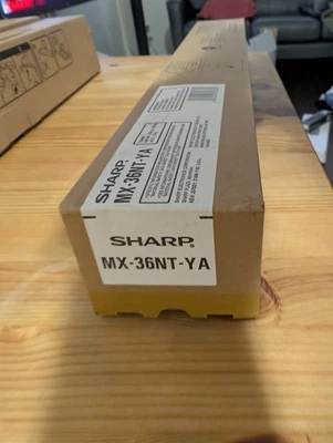 Genuine Sharp MX-36NT-YA (MX-36NTYA) Yellow Toner Cartridge, OEM - Image 1 of 3