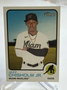 2022 Topps Heritage - Jazz Chisholm #120 Marlins - Picture 1 of 2