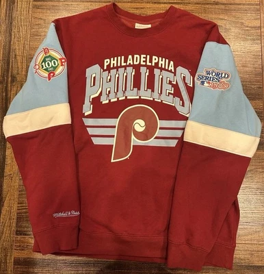 Mitchell & Ness Philadelphia Phillies Throwback Sweater L – Excellent Condition - Image 1 of 4