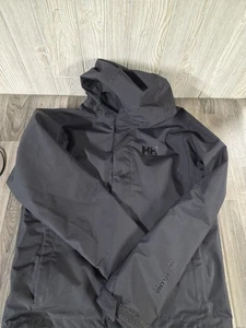 Giacca antipioggia Helly Hansen uomo S nera protezione tecnica Helly con cappuccio impermeabile - Foto 1 di 14