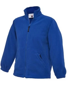 Uneek - Jaket Mikro Fleece Zip Penuh Kanak-Kanak - Yoke Bulan Sabit - Warna Bir - Picture 1 of 1