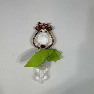 Tapabotellas/sellador de vino MUD PIE vidrio ciervo Foto 1 de 4