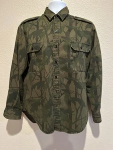 CABELAS Vintage Mirage CAMO Shirt Sz M Long Sleeve Hunting Nice Clean - Picture 1 of 8