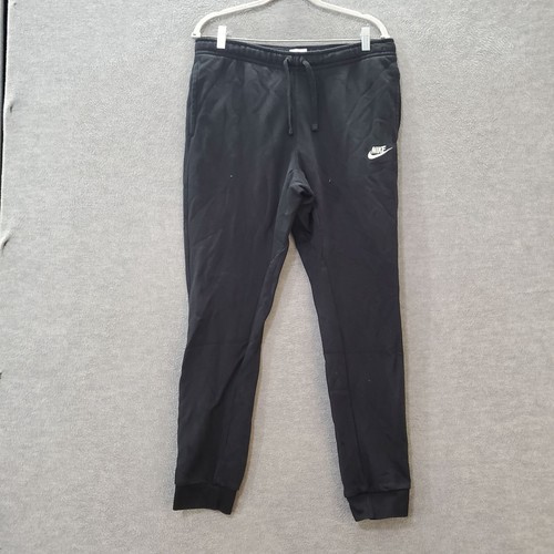 Nike Men Activewear Pants Medium Black Sportswear Club Fleece Jogger
