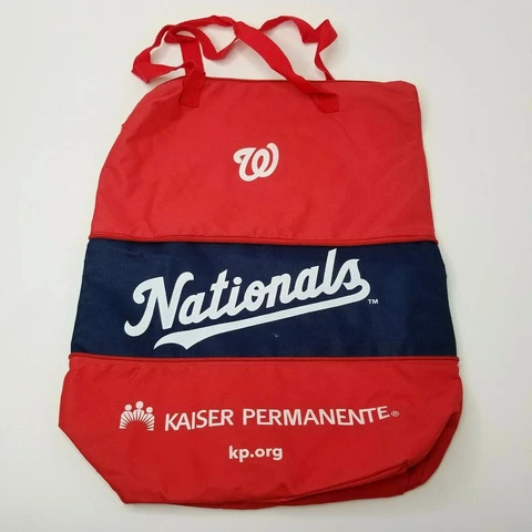 Washington Nationals Red Blue Tote Bag Kaiser Permanente MLB Game Giveaway Cover