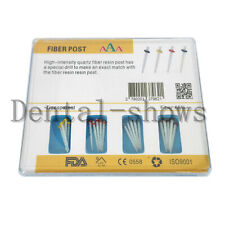20Pcs AAA Dental High-Intensity Screw Thread Glass Fiber Post Resin&4 Drills