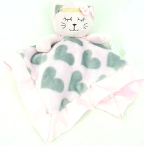 Coperta di sicurezza in rima per asilo nido bambino Lovey gattino rosa velluto peluche nuova - Foto 1 di 8