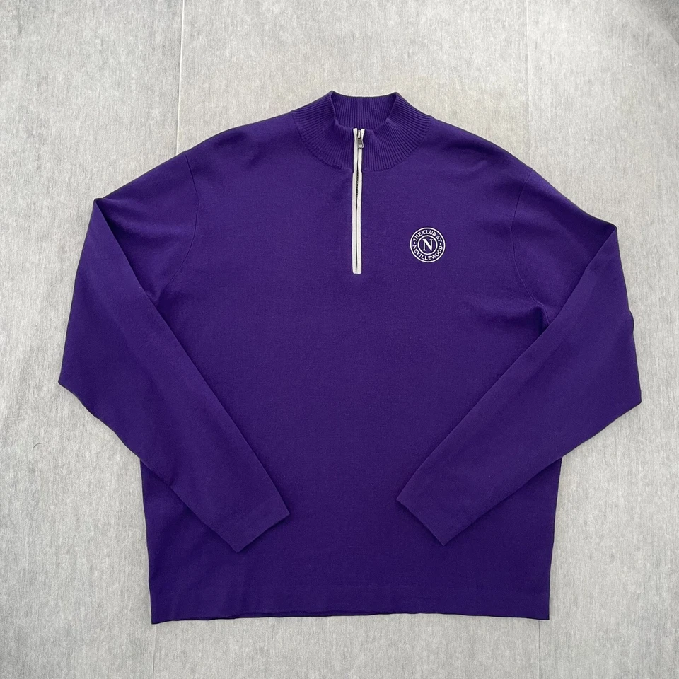 Suéter Peter Millar Warmth adulto grande 1/4 zíper pulôver The Club At Nevillewood - Imagem 1 de 4