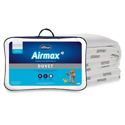 Silentnight Airmax Duvet 10.5 Tog Breathable Quilt Single Double King Super King