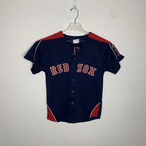 Camiseta deportiva de béisbol Majestic Youth M Boston Red Sox Papelbon #58 azul marino MLB - Imagen 1 de 7