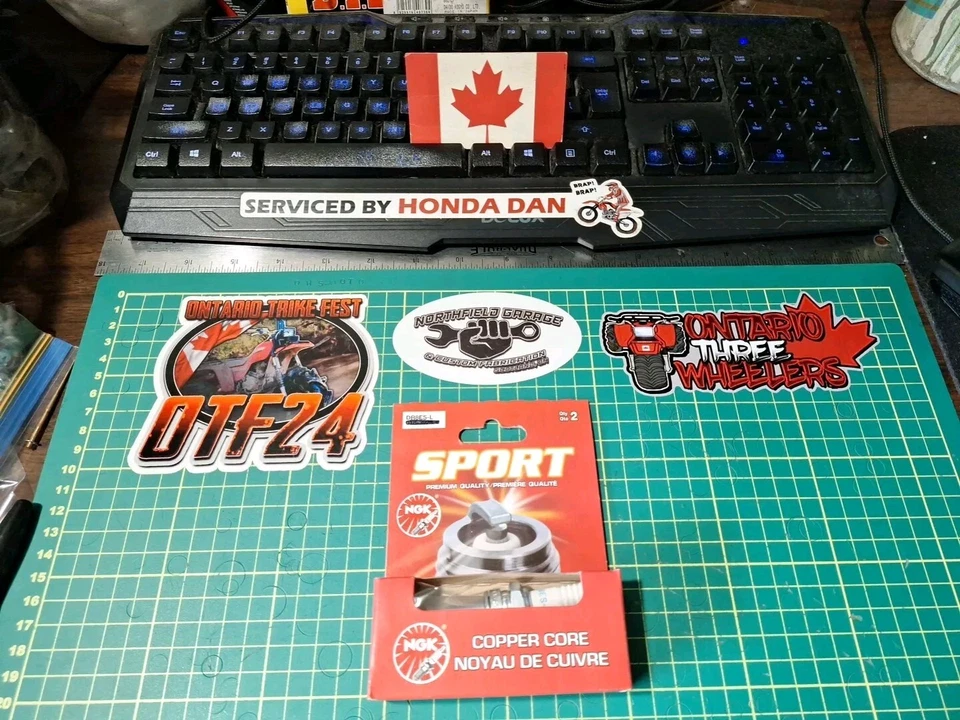 Свечи зажигания Honda ATC TRX XR XL TR TLR NGK сделано в Японии DR8ES-L подходят для 1980-2009 - Изображение 1 из 4