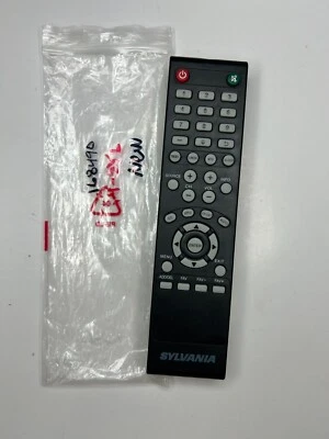 Sylvania 4SYL TV Remote, Black - OEM NOS for SLED3215A-D, SLED5016A-C - Image 1 of 2