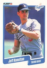 Jeff Hamilton 1990 Fleer #396 Los Angeles Dodgers
