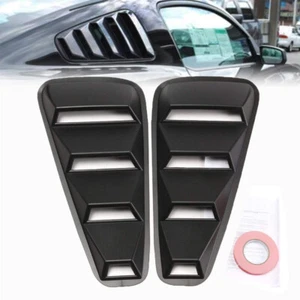 1/4 Cuarto Negro Ventana Lateral Persiana Cuchara Cubierta Ventilación Para Ford Mustang 2005-2009 - Imagen 1 de 7