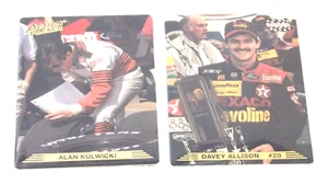 DAVEY ALLISON/ALAN KULWICKI NASCAR TRADING CARDS 2-PIECE - Picture 1 of 5