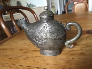 Antique Tibetan Teapot style/Medicine/Ritual, Bird shape - Picture 1 of 3
