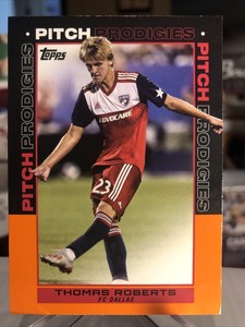 THOMAS ROBERTS 2021 Topps MLS Pitch Soccer Prodigies RARE Orange SSP /25
