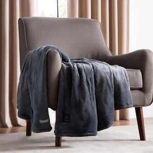 Brookstone Heated Faux Fur Throw Heated Blanket - Heat Blankets Electric - Faux - Picture 1 of 8
