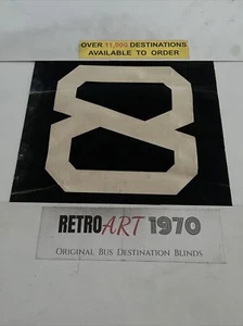 8 - Chester 151 Linen Bus Blind Route Number - Birthday Gift 14” x 12” - Picture 1 of 4