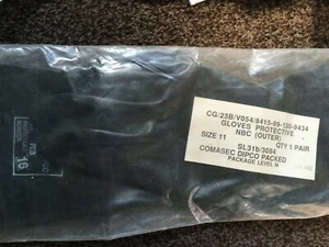 New & SuperGrade CBRN Rubber Protective Gloves army NBC Suit Nuclear Radiation - Picture 1 of 5